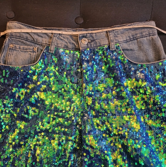 Rare top shop destroyed boyfriend jeans blue - Picture 11 of 12